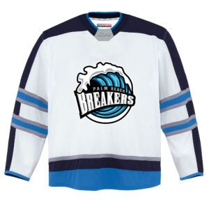 PALM BEACH BREAKERS GAME JERSEY WHITE