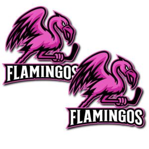 FLAMINGOS HELMET DECAL