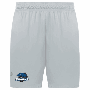 Riverview Sharks team shorts, silver