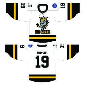 ICE GOATS GAME JERSEY (PLEASE ALLOW 4-5 WEEKS FOR DELIVERY)
