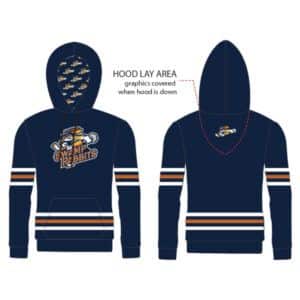 SWAMP RABBITS SUBLIMATED HOODIE (TAKES 3-4 WEEKS FOR DELIVERY)