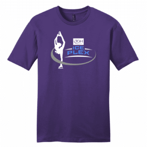 TGH Figure Skating cotton tee, purple