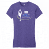 TGH Figure Skating women's fitted cotton tee, heather purple