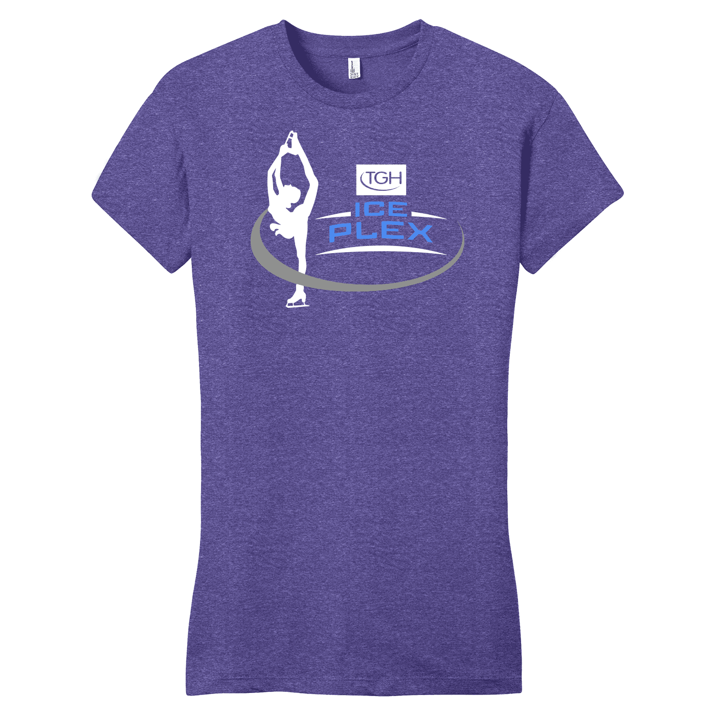 SAN_DT6001 District Womens Tee TGH Figure Skating heather purple TGH Figure Skating women's fitted cotton tee, heather purple