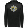 Cypress Creek Coyotes lightweight performance hoodie, black