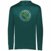 Florida Eels lightweight performance hoodie, dark green