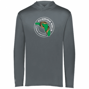 Florida Eels lightweight performance hoodie, graphite