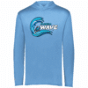 Florida Wave lightweight performance hoodie, Columbia blue
