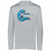 Florida Wave lightweight performance hoodie, silver