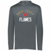 Gulf Coast Flames lightweight performance hoodie, graphite