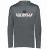 Bloomingdale Ice Bulls Hockey Club lightweight performance hoodie, graphite