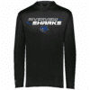 Riverview Sharks lightweight performance hoodie, black
