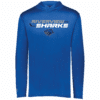 Riverview Sharks lightweight performance hoodie, royal blue