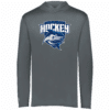Spanish River Sharks lightweight performance hoodie, graphite