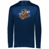 Daytona Swamp Rabbits lightweight performance hoodie, navy