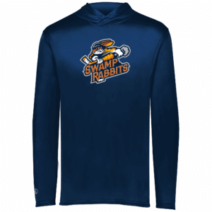 Daytona Swamp Rabbits lightweight performance hoodie, navy