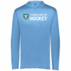 Tampa United lightweight performance hoodie, Columbia blue