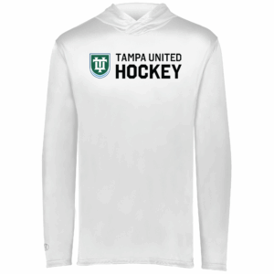 Tampa United lightweight performance hoodie, white