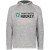 All-Pro Performance Hoodie, Tampa United hockey logo, athletic grey