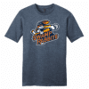 Daytona Swamp Rabbits unisex cotton tee, heather navy
