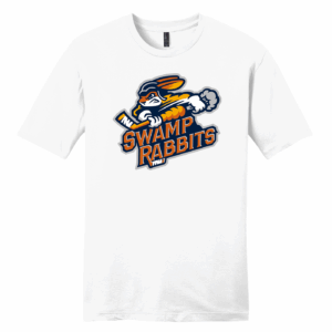 Daytona Swamp Rabbits unisex cotton tee, white