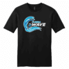 Florida Wave unisex cotton tee, black