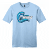 Florida Wave unisex cotton tee, ice blue