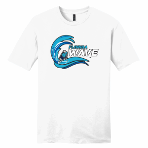Florida Wave unisex cotton tee, white