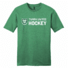 Tampa United unisex cotton tee, new logo, heather kelly green