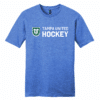 Tampa United unisex cotton tee, new logo, heather royal