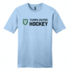 Tampa United unisex cotton tee, new logo, ice blue