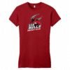 Bloomingdale Ice Bulls women's fitted tee, classic red