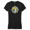 Cypress Creek Coyotes women's fitted tee, black