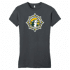 Cypress Creek Coyotes women's fitted tee, charcoal