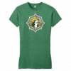 Cypress Creek Coyotes women's fitted tee, heathered kelly green