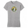 Cypress Creek Coyotes women's fitted tee, light grey heather