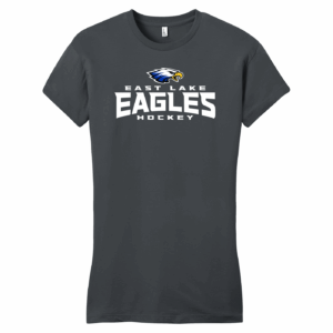 East Lake Eagles women's fitted tee, charcoal