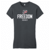 Freedom Patriots Hockey women's fitted tee, charcoal