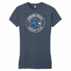 Newsome Wolves women's fitted tee, heather navy