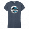 Palm Beach Breakers womens fitted tee, heather navy