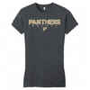 Plant Panthers women's fitted tee, charcoal