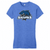 Riverview Sharks women's fitted tee, heather royal