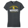 Steinbrenner Warriors women's fitted tee, charcoal