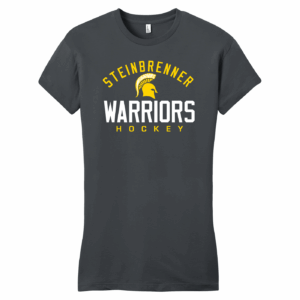 Steinbrenner Warriors women's fitted tee, charcoal