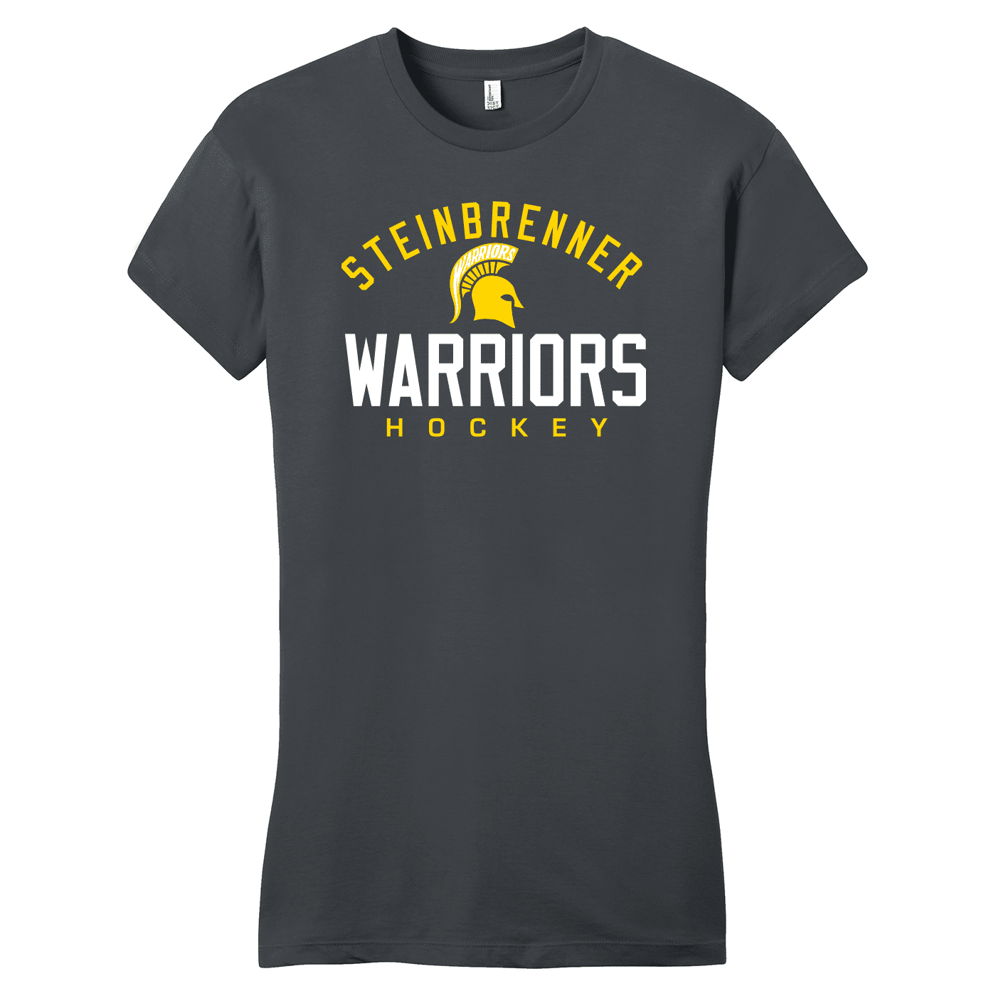 SAN_DT6001 District Womens Fitted Tee Steinbrenner Warriors charcoal Steinbrenner Warriors women's fitted tee, charcoal