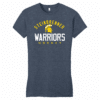 Steinbrenner Warriors women's fitted tee, heather navy