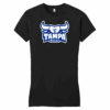 Tampa Bulls women's fitted cotton tee, black