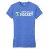 Tampa United women's fitted tee, new logo, heather royal
