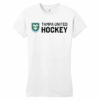 Tampa United women's fitted tee, new logo, white