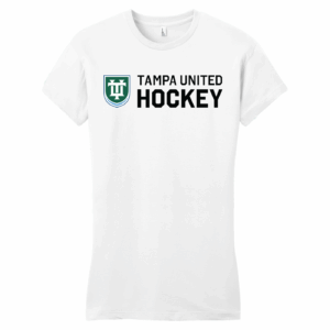 Tampa United women's fitted tee, new logo, white